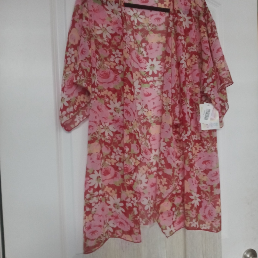Lularoe monroe cardigan new with tags Womens large floral